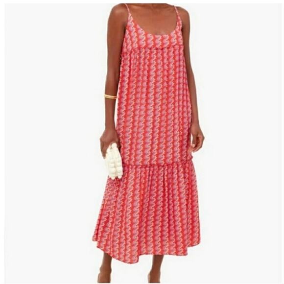 Tuckernuck Dresses & Skirts - Tuckernuck Red Heat Wave Maxi Dress Womens XS Summer Beach Vacation Resort Wear